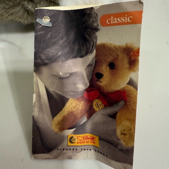 VINTAGE RARE STEIFF "Lulac" Beige Bunny Rabbit Plush Stuffed Animal Toy - Picture 5 of 7